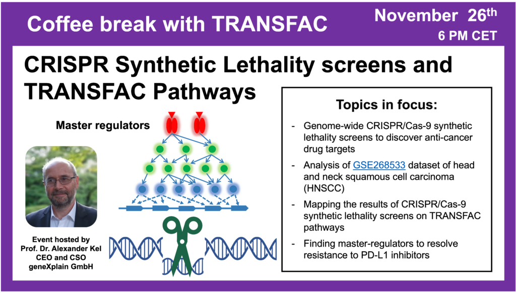 Coffee Break With TRANSFAC Novermber 26th 6 PM CET 1024x582