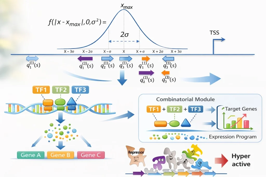 From Gene Lists to Biological Causes: Decoding the “Why” Behind Gene Expression Changes illustration of transcription factor combinations